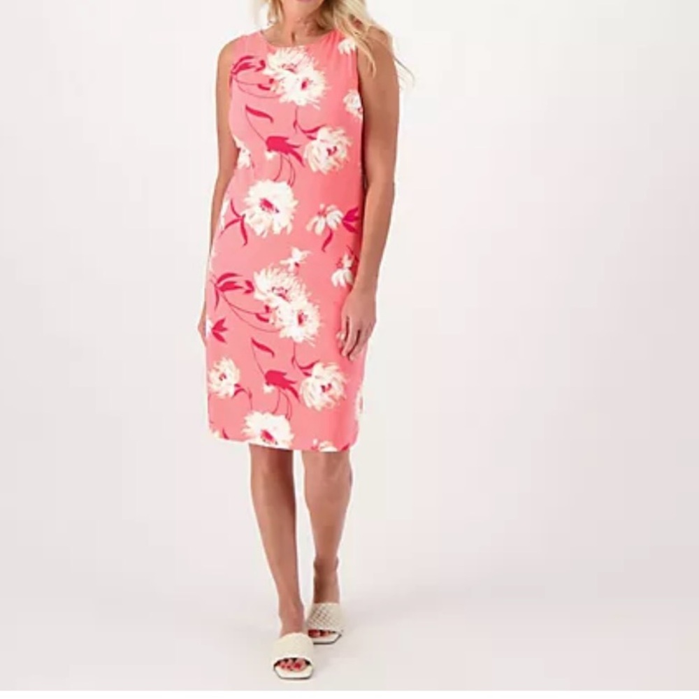 New Pink floral Isaac Mizrahi X Large dress!